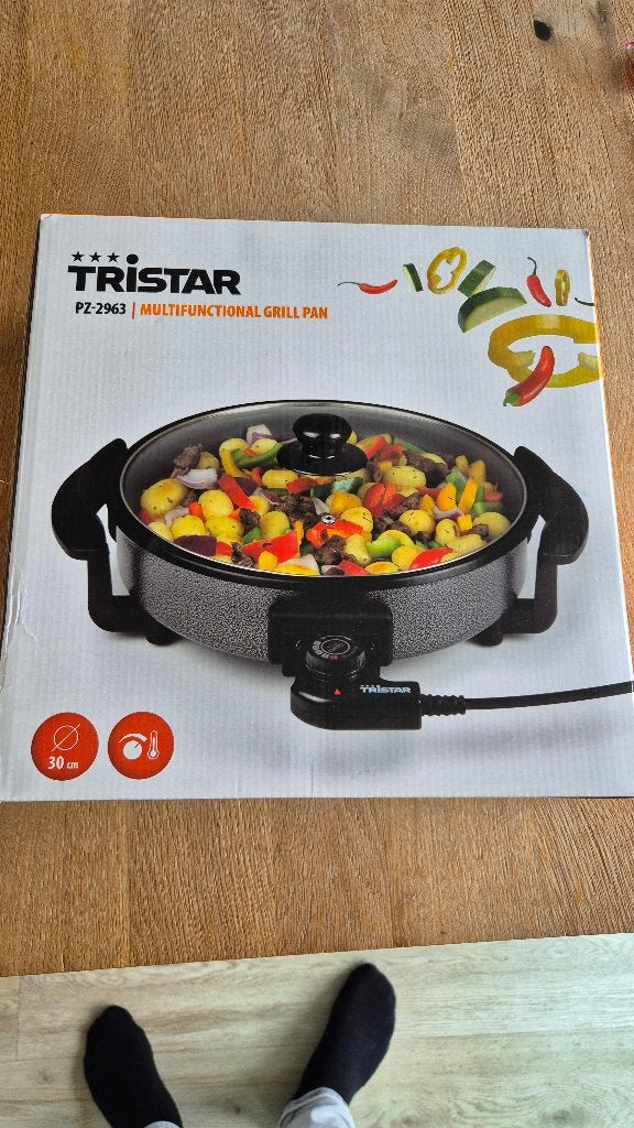 Tristar Elektrische hapjespan PZ-2963 - Ø30cm, Ophalen, Zo goed als nieuw