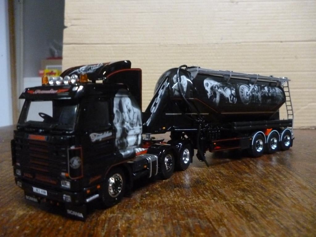 Tekno Scania 143 Templeton met certificaat, Hobby en Vrije tijd, Modelauto's | 1:50, Ophalen of Verzenden, Nieuw, Bus of Vrachtwagen
