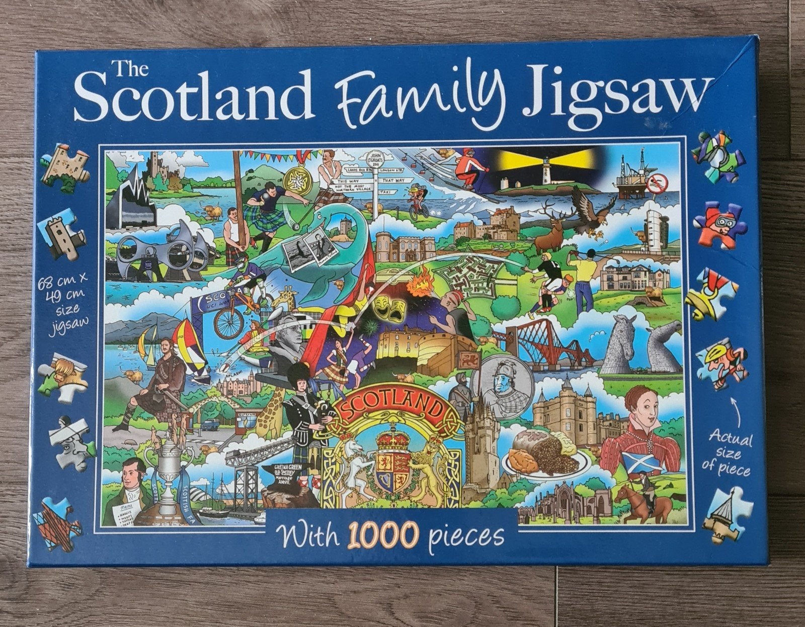 Jigsaw puzzel Scotland Family, Ophalen, 500 t/m 1500 stukjes, Zo goed als nieuw, Legpuzzel