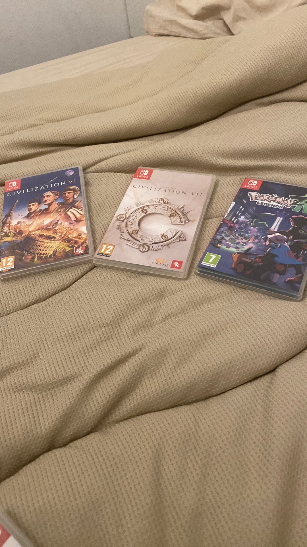 Pokemon Z A Legends&Civilization VI & VII, Spelcomputers en Games, Ophalen of Verzenden, Zo goed als nieuw, Switch OLED, Met games
