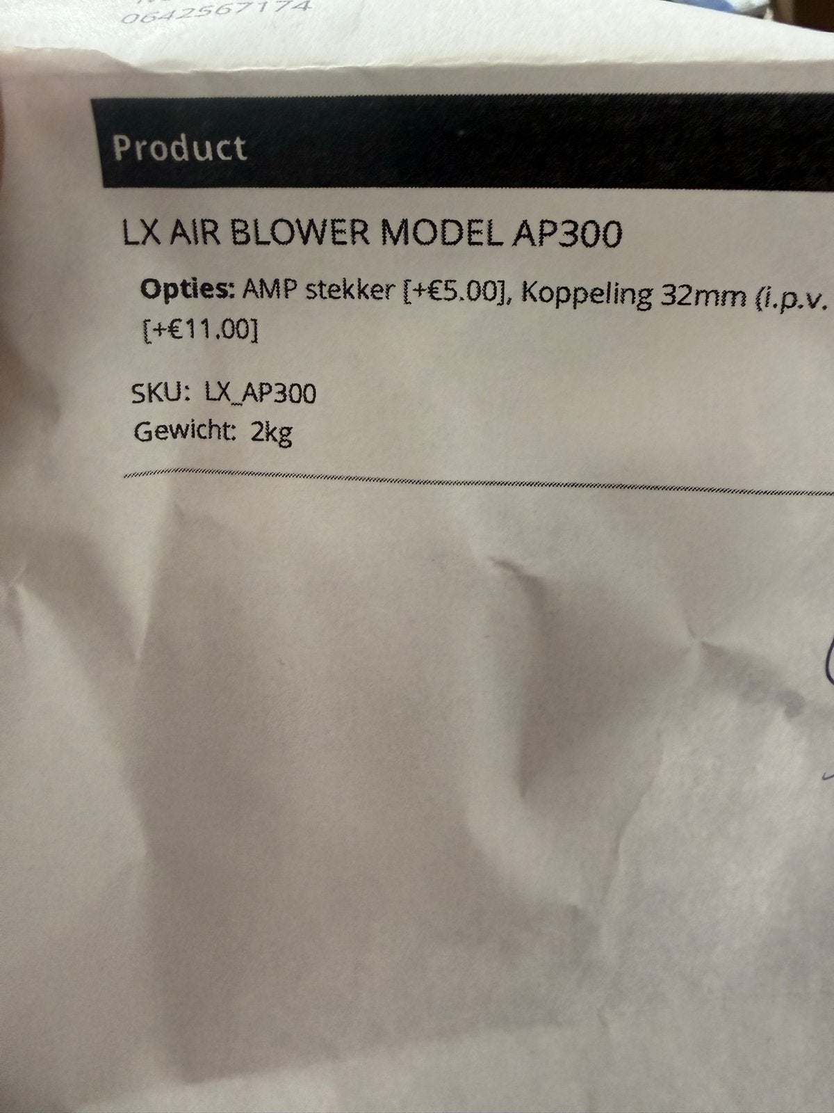 Gloednieuwe LX AIR BLOWER MODEL AP300 voor Jacuzzi/Spa, Ophalen of Verzenden, Nieuw, Zwembadpomp