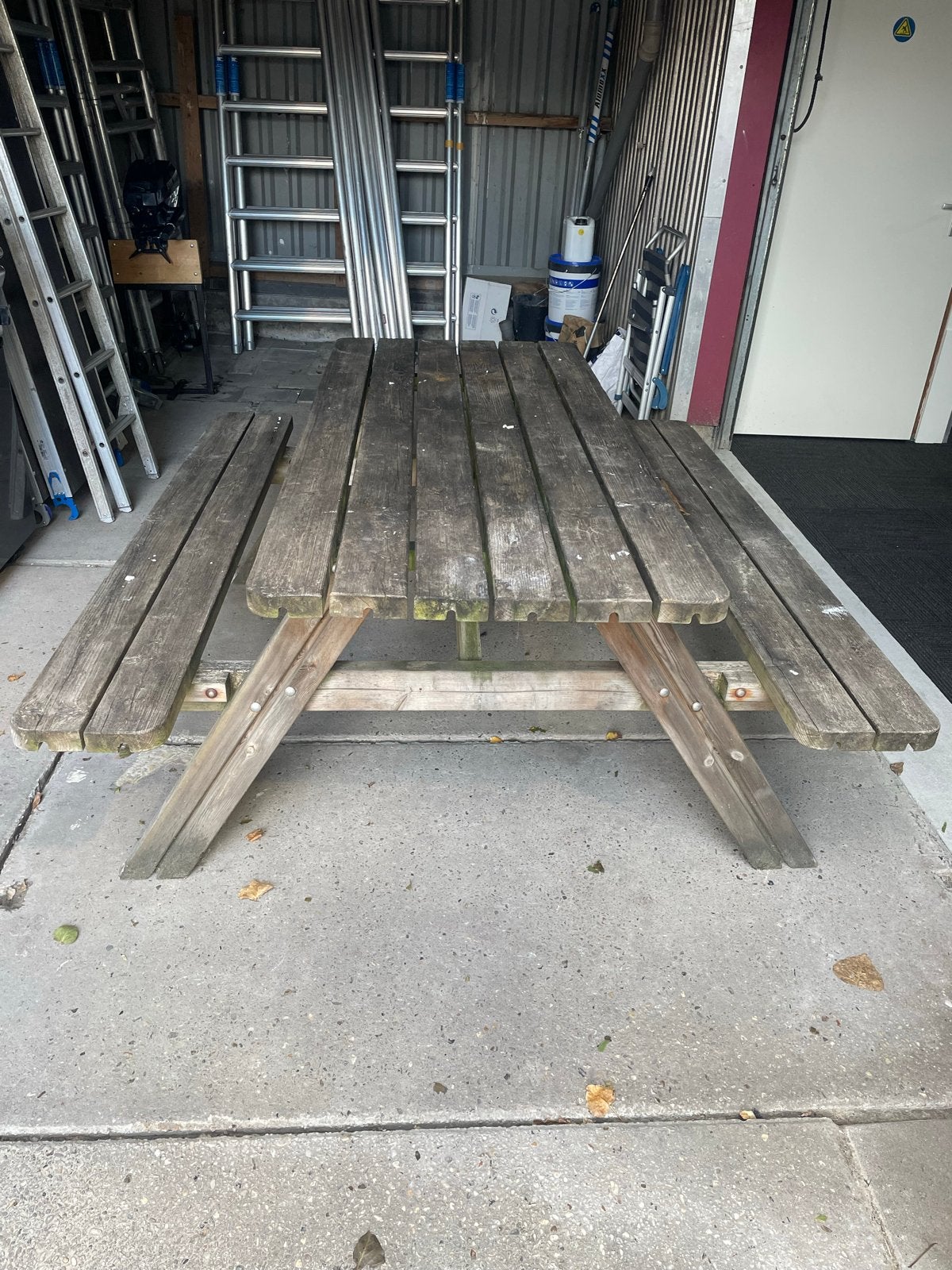 Gratis picknicktafel - Gebruikt, Ophalen, Gebruikt, Rechthoekig, Hout