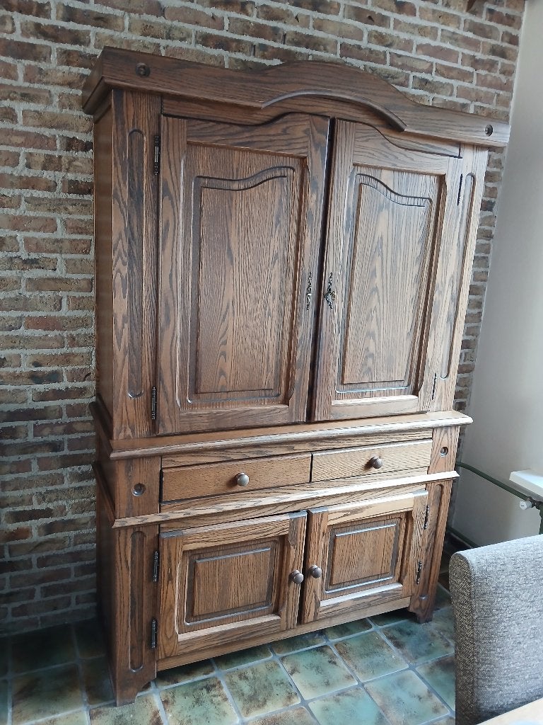 Eiken kamerkast, Huis en Inrichting, Kasten | Wandmeubels, Ophalen, Gebruikt, Met deur(en), 150 tot 200 cm