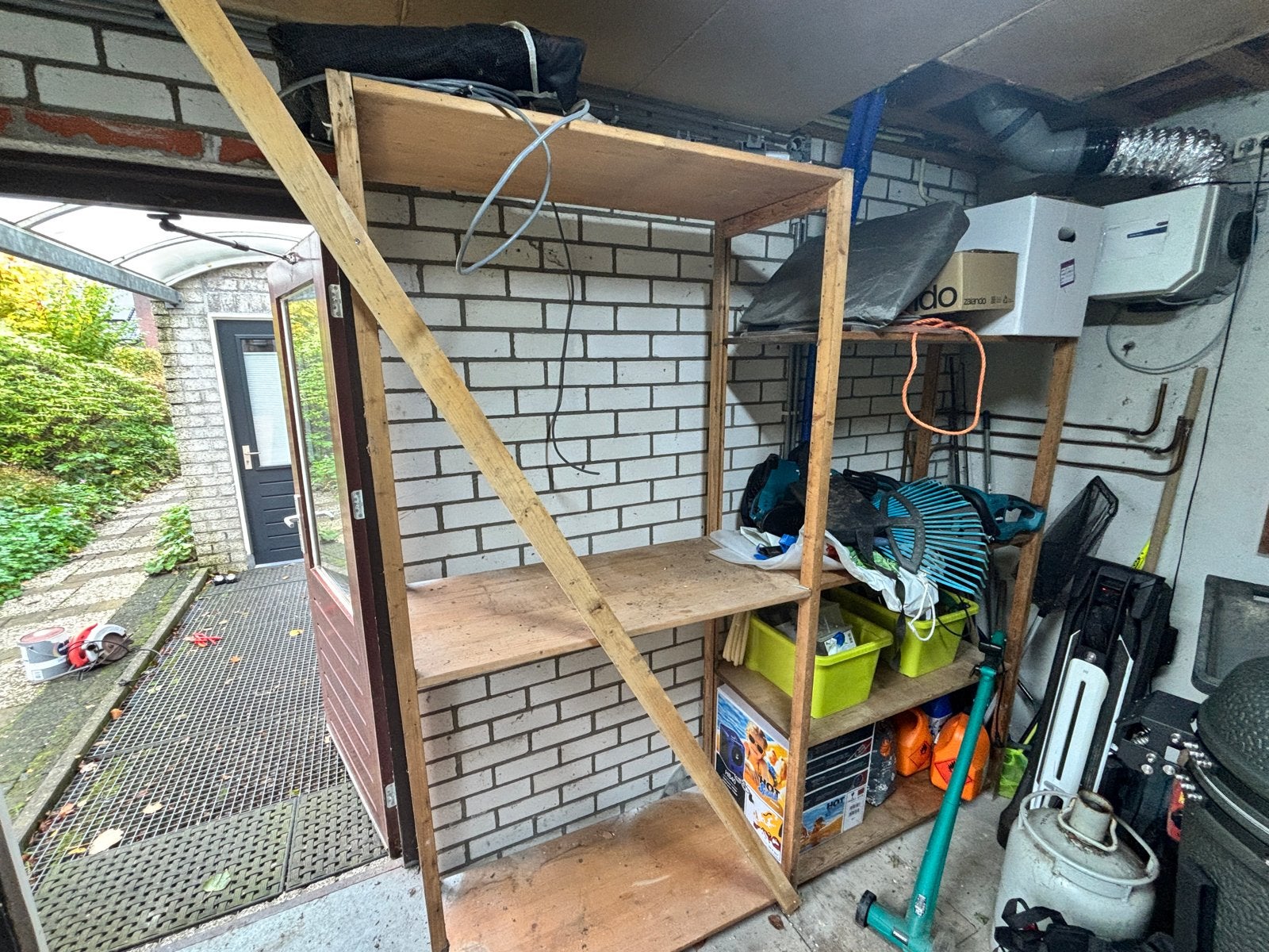 Houten Lundia stellingkast - Gebruikt, Ophalen, Gebruikt