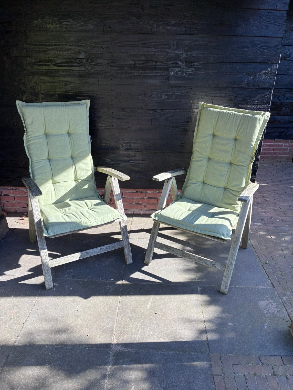 Madison tuinkussens groen, Tuin en Terras, Tuinmeubel-accessoires, Ophalen, Zo goed als nieuw