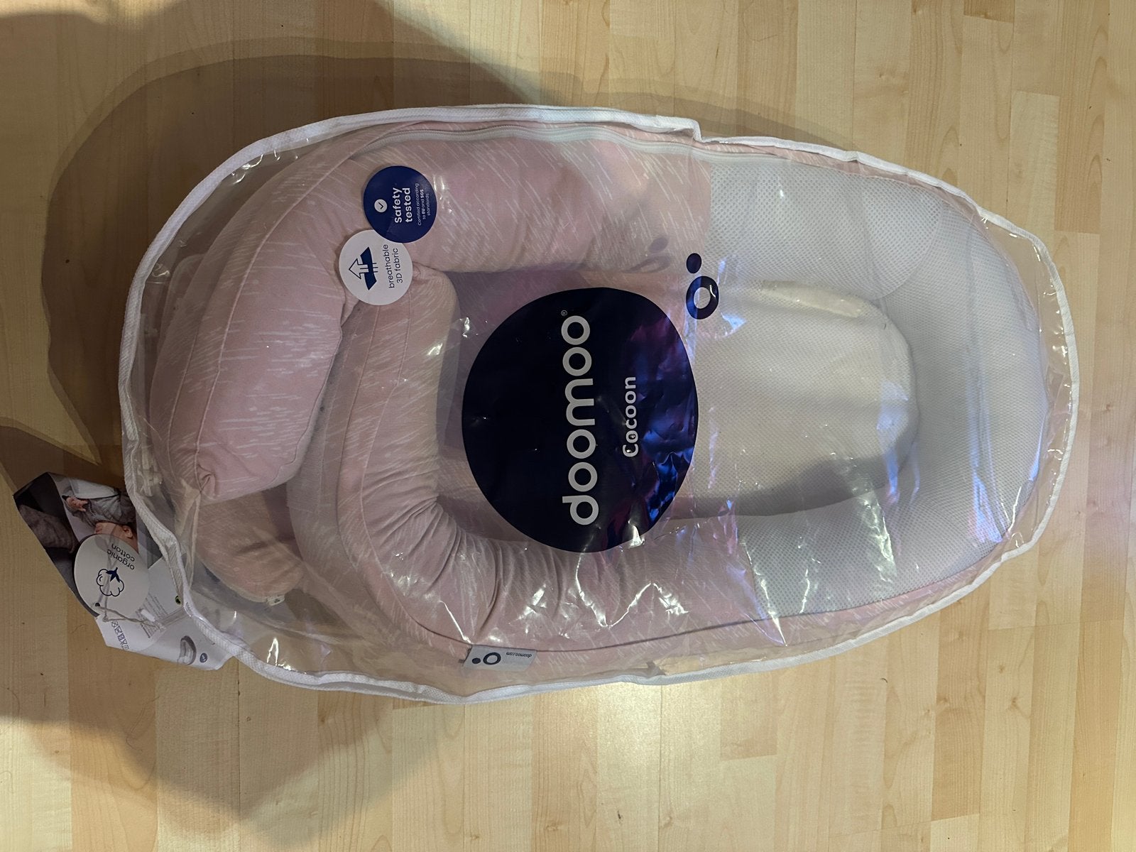 Doomoo Cocoon Babynestje Roze, Ophalen, Zo goed als nieuw, Overige typen
