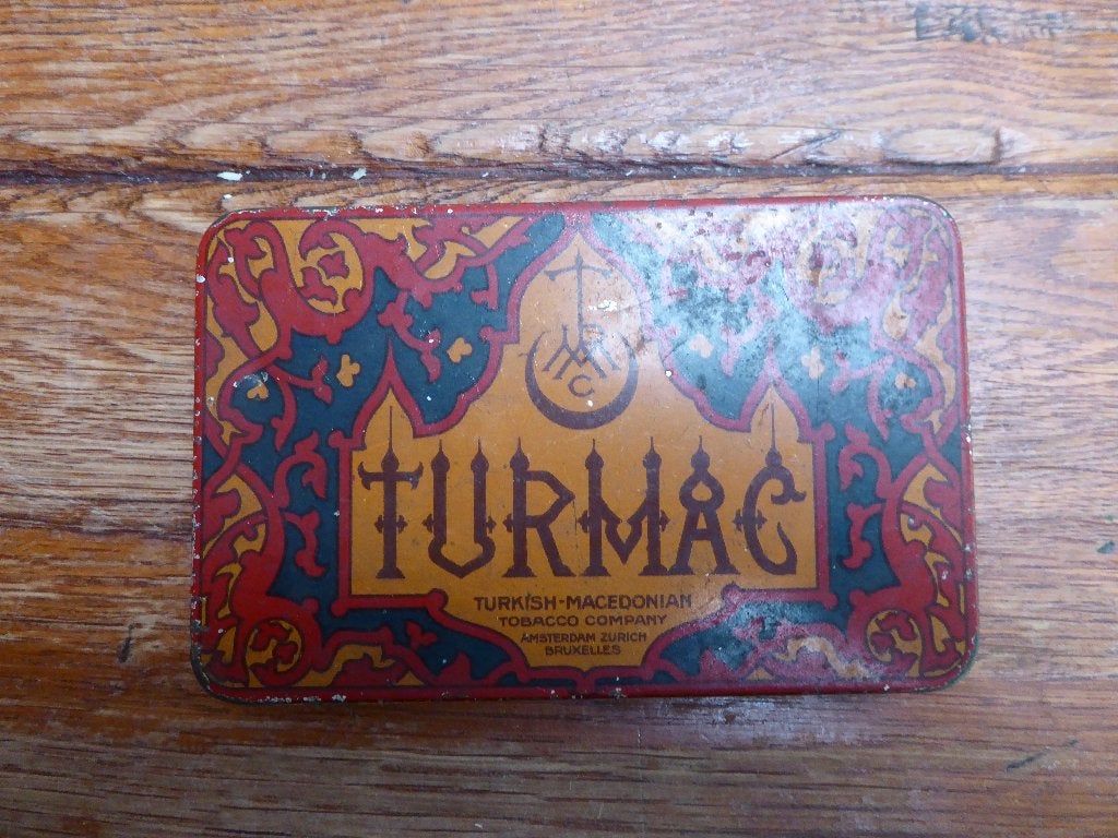 Art deco blikje Turmac, klein model, Verzamelen, Blikken, Ophalen of Verzenden, Gebruikt, Overige, Overige merken