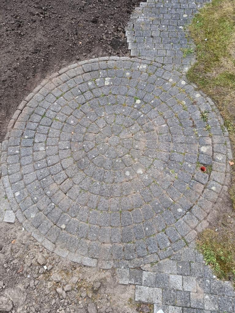 Cirkel van klinkers, diameter 220 cm, Ophalen, Gebruikt, Klinkers, Minder dan 5 m²