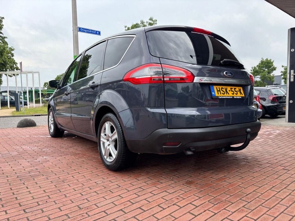 Ford S-Max 1.6 EcoBoost Titanium | trekhaak | leder | navi |, Gebruikt, Zwart, 4 cilinders, Leder