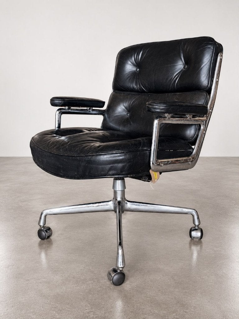 Charles & Ray Eames Lobby chair, Ophalen, Gebruikt, Zwart, Bureaustoel