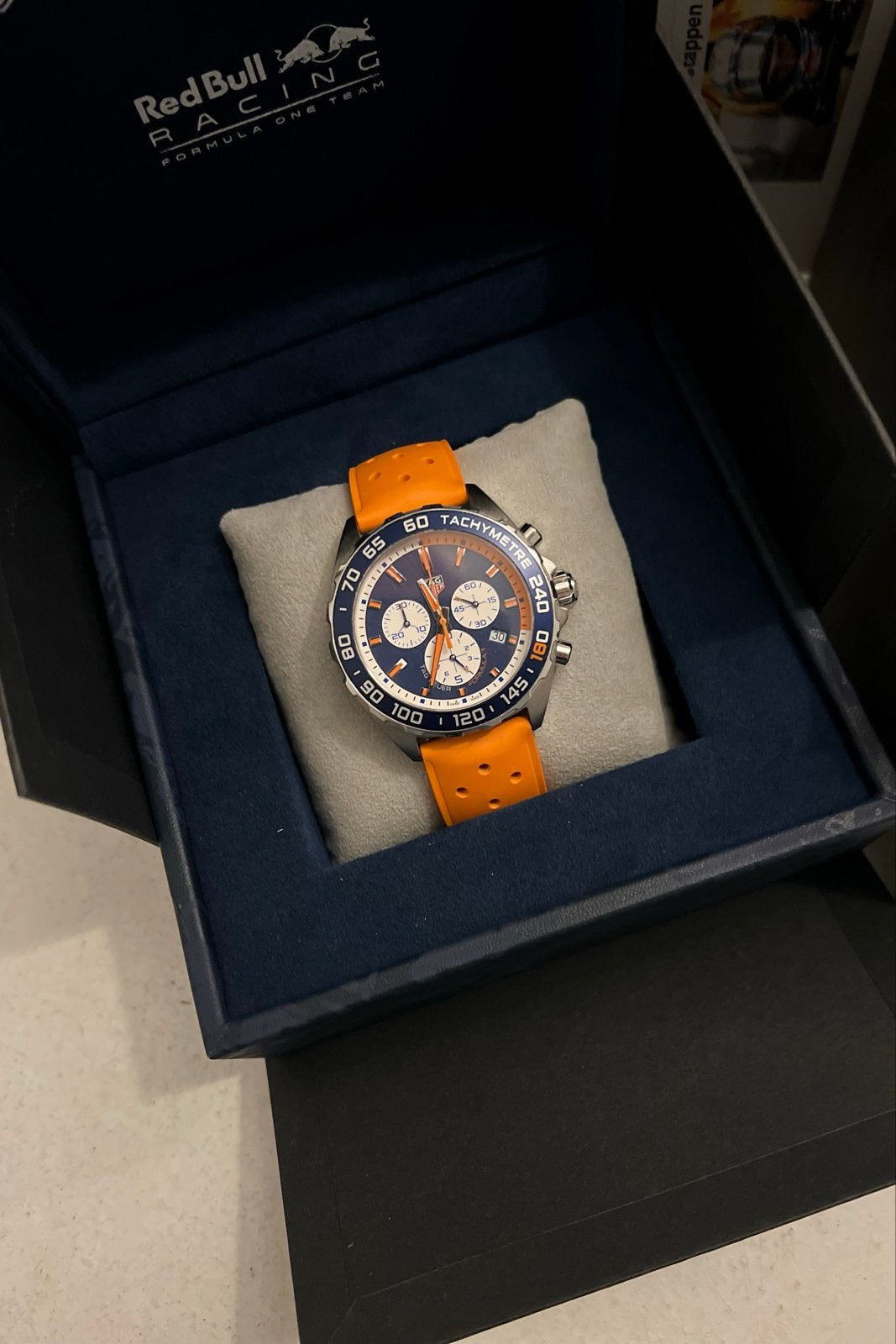 TAG Heuer Max Verstappen Special Edition 127/500 Full Set, Staal, Polshorloge, Kunststof, Ophalen of Verzenden