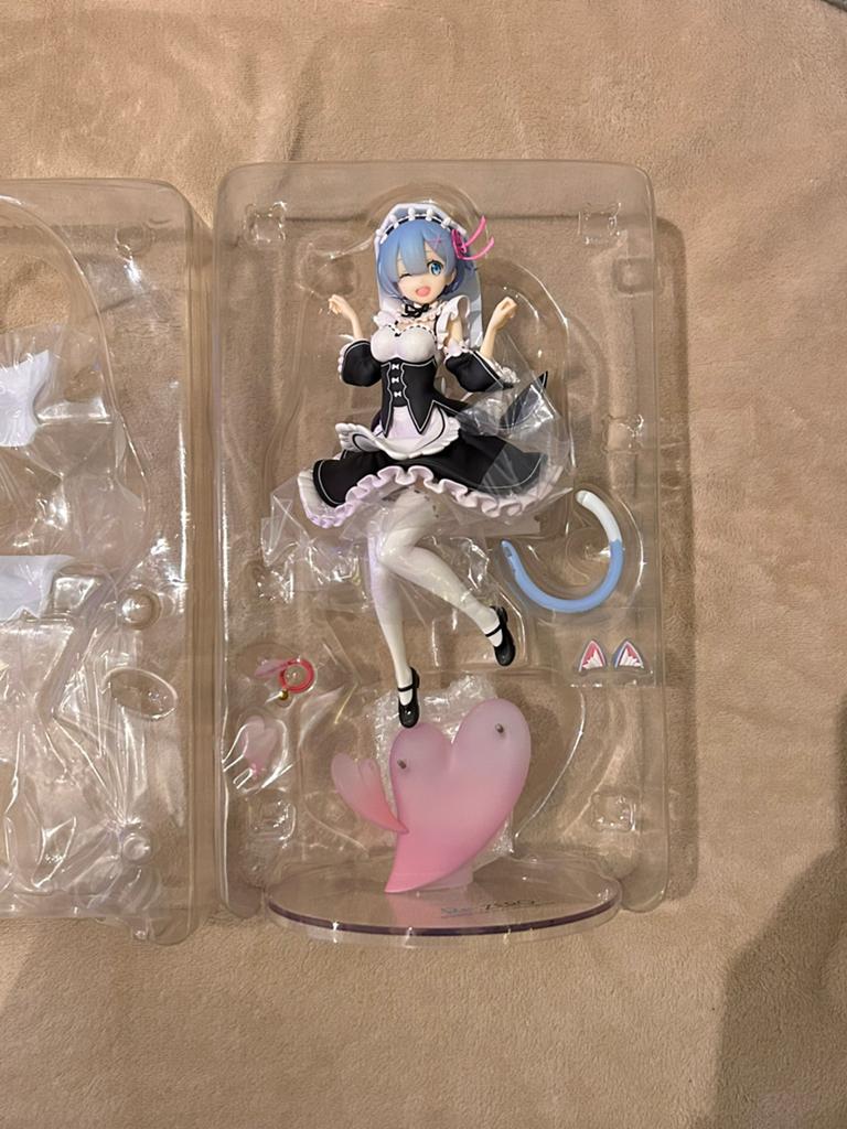 Rem Re:zero Nekomimi ver. - 1/8 Scale Anime Figure, Ophalen of Verzenden, Zo goed als nieuw