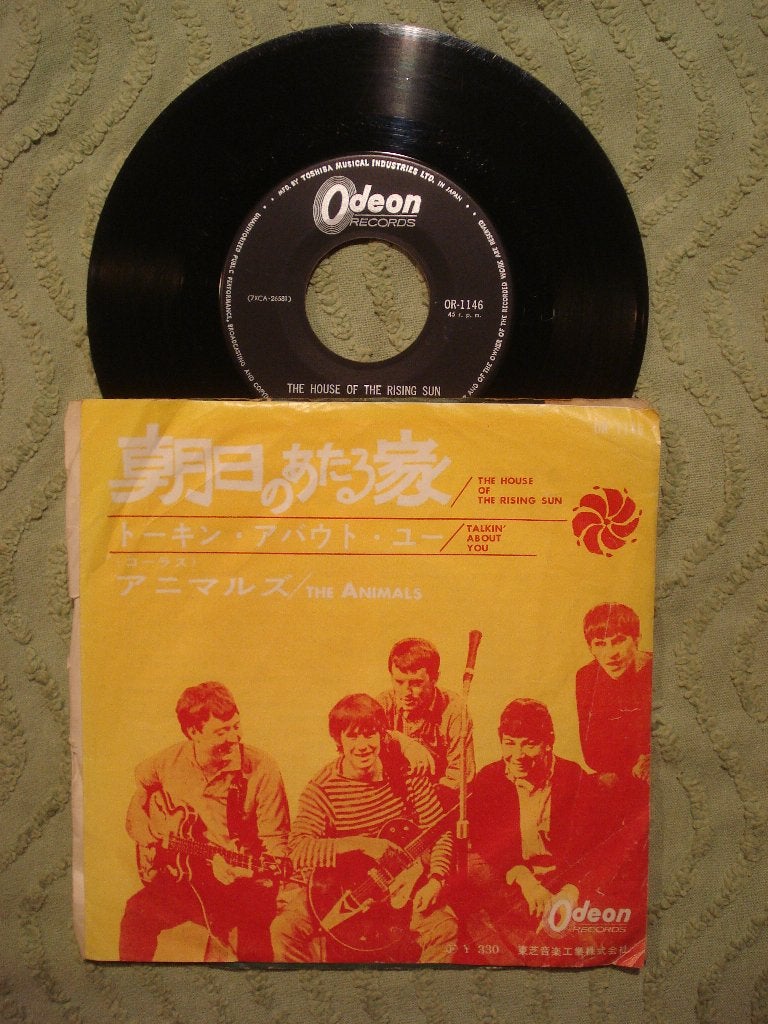 The Animals 7" Vinyl Single: House of the Rising Sun (Japan), Cd's en Dvd's, Ophalen of Verzenden, Gebruikt, 7 inch, Pop