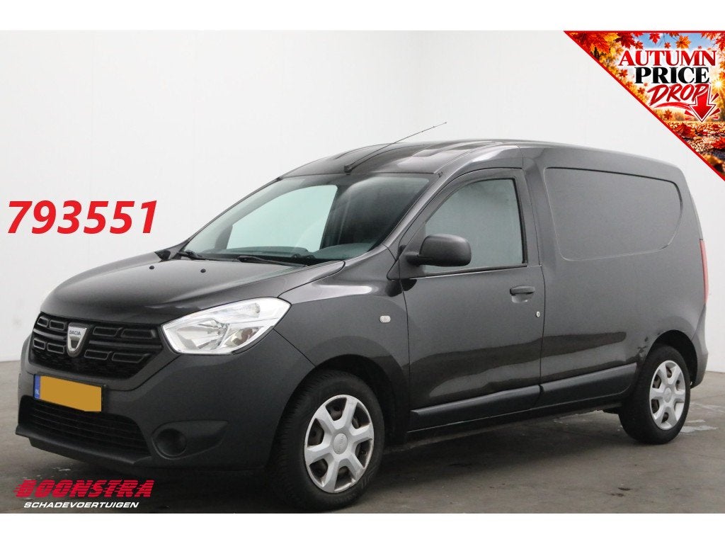 Dacia Dokker 1.5 dCi 90 Ambiance Airco Bluetooth (bj 2018), Stof, Gebruikt, 4 cilinders, Zwart