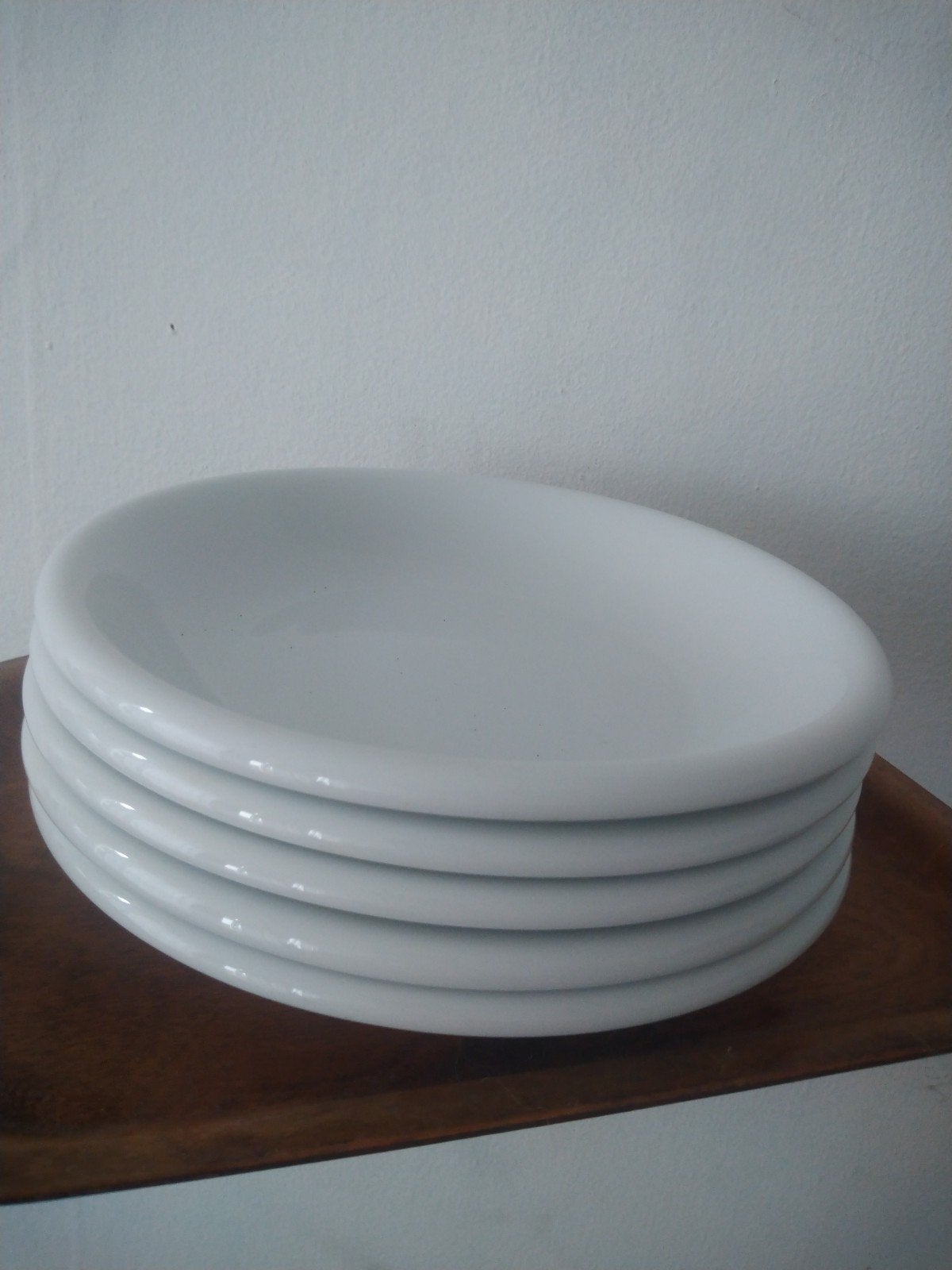 5 rondo ikea diepe bordjes setprijs, Ophalen of Verzenden, Overige stijlen, Bord(en)