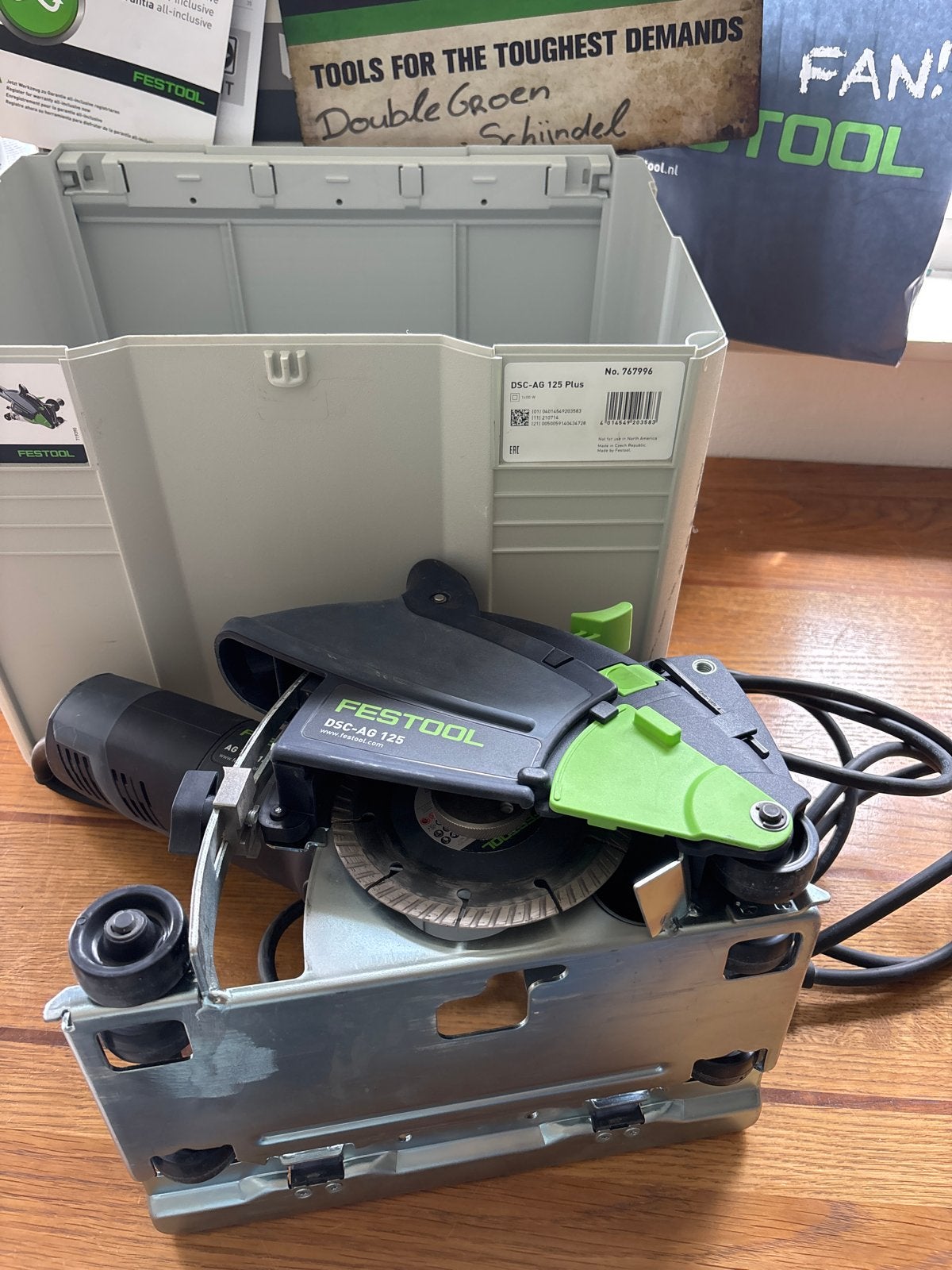 Festool DSC-AG 125 Plus Diamantslijper in Systainer, Ophalen of Verzenden, Zo goed als nieuw