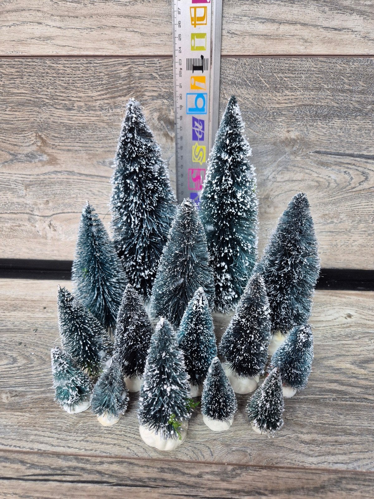 kerstdorp bomenset kersthuisjes, Diversen, Kerst, Ophalen of Verzenden, Zo goed als nieuw