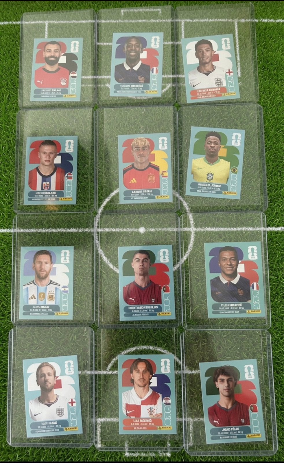 12 x World Cup 2026 sterspelers + leeg album, Ophalen of Verzenden, Zo goed als nieuw, Meerdere stickers