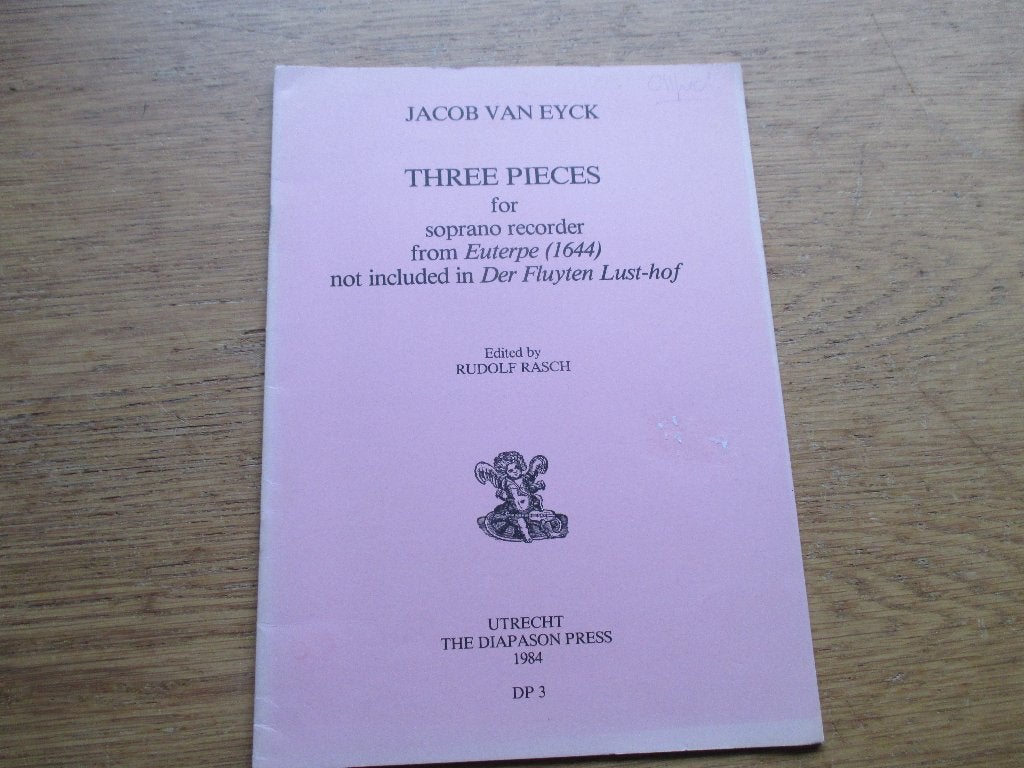 Jacob van Eyck - Three Pieces for Soprano Blokfluit, Gebruikt, Klassiek, Ophalen of Verzenden, Blokfluit