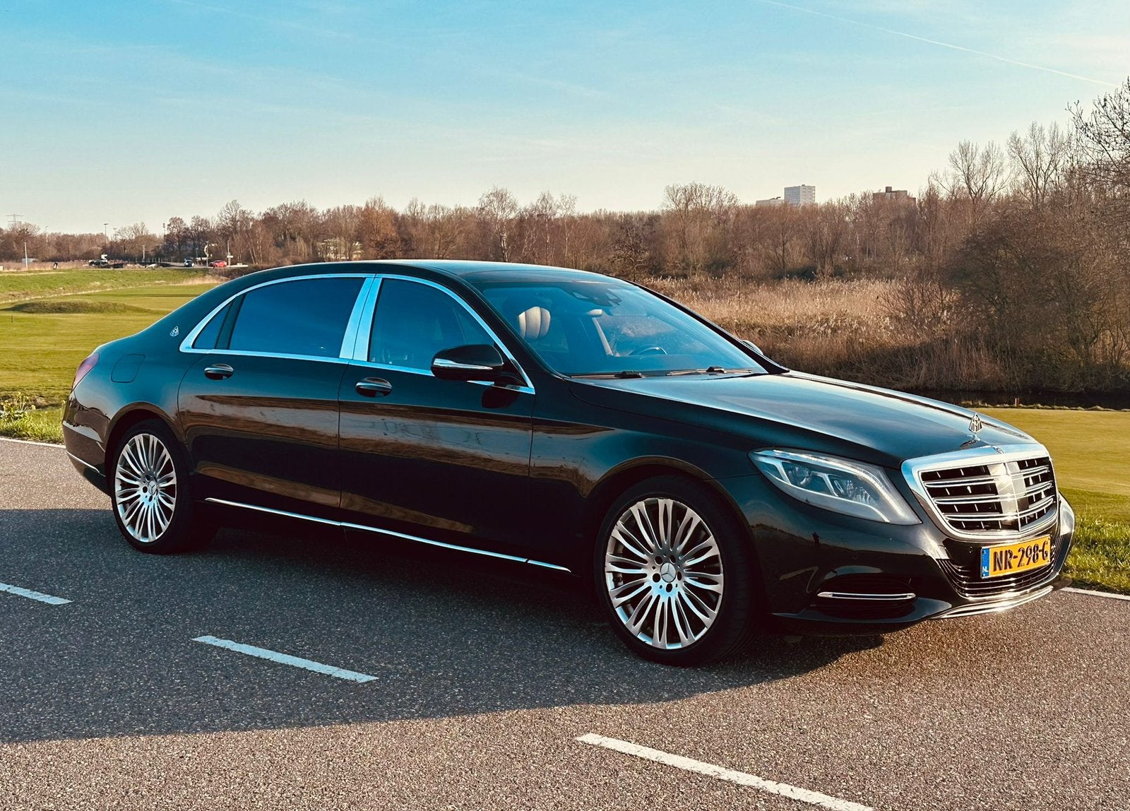 Maybach Mercedes-Benz S-Klasse 5.0 S500 Maybach 2017 Zwart, Auto's, Achterwielaandrijving, Zwart, Particulier, Sedan