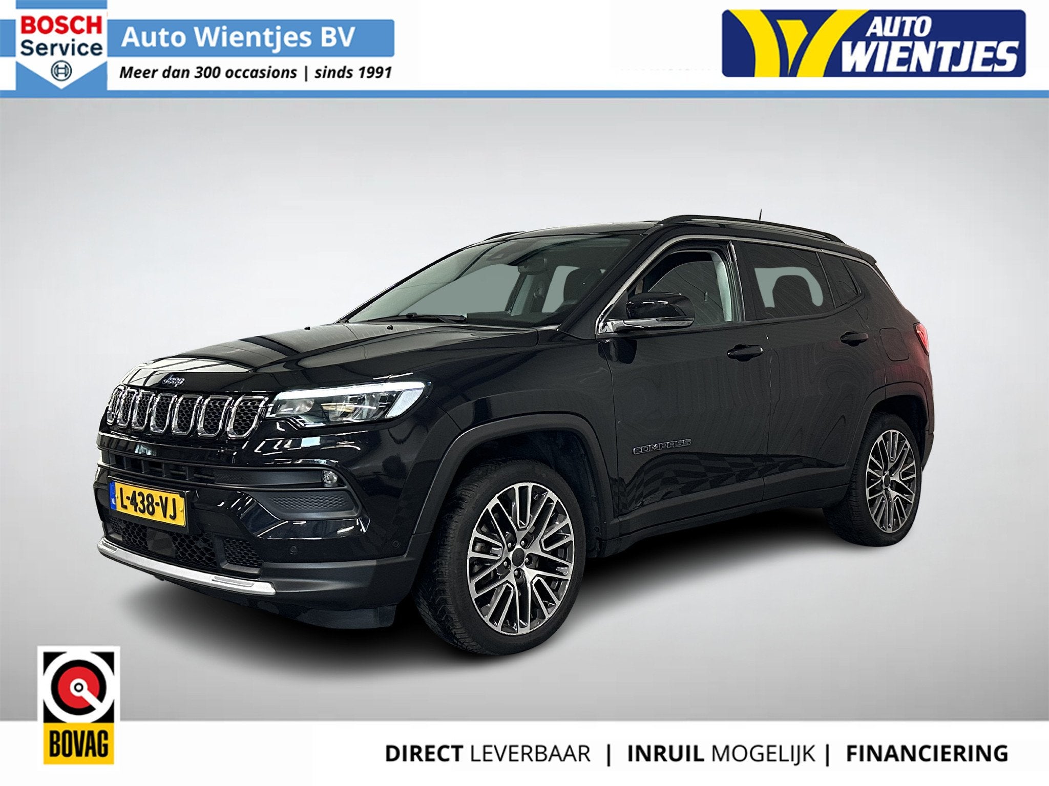Jeep Compass 4xe 190 Plug-in Hybrid Electric Limited Lease |, Auto's, Automaat, Euro 6, Zwart, Bedrijf