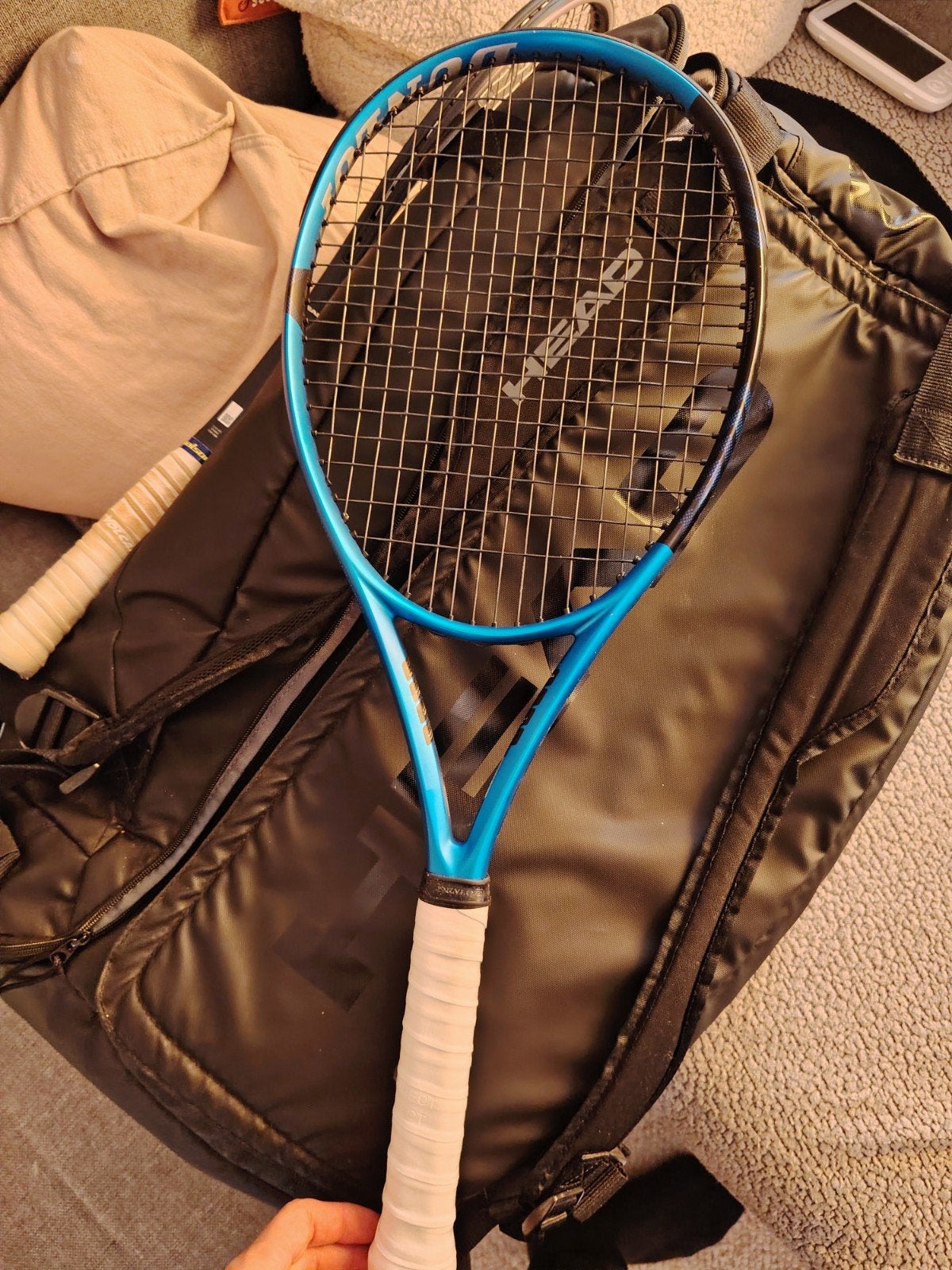 Dunlop FX 500 Tennis racket, L2, Ophalen of Verzenden, Zo goed als nieuw, Racket