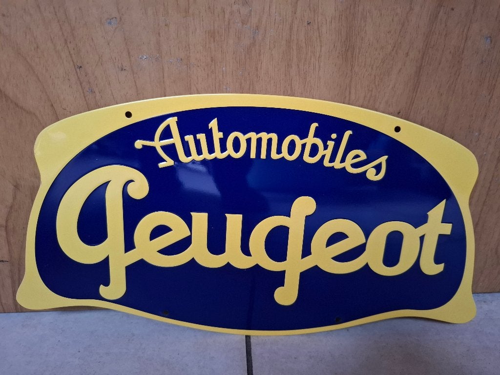 Reclamebord Peugeot, Ophalen of Verzenden, Nieuw, Auto's