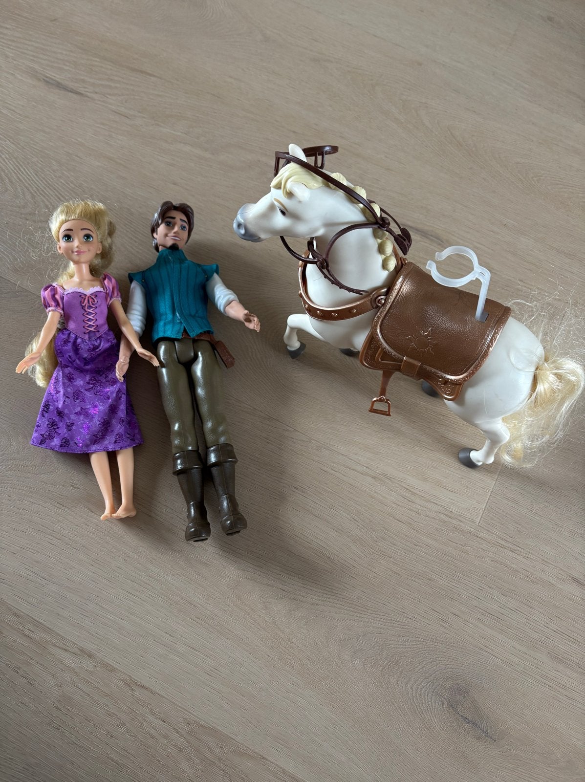 Disney Rapunzel en Flynn Rider poppen met paard, Ophalen, Gebruikt, Overige typen