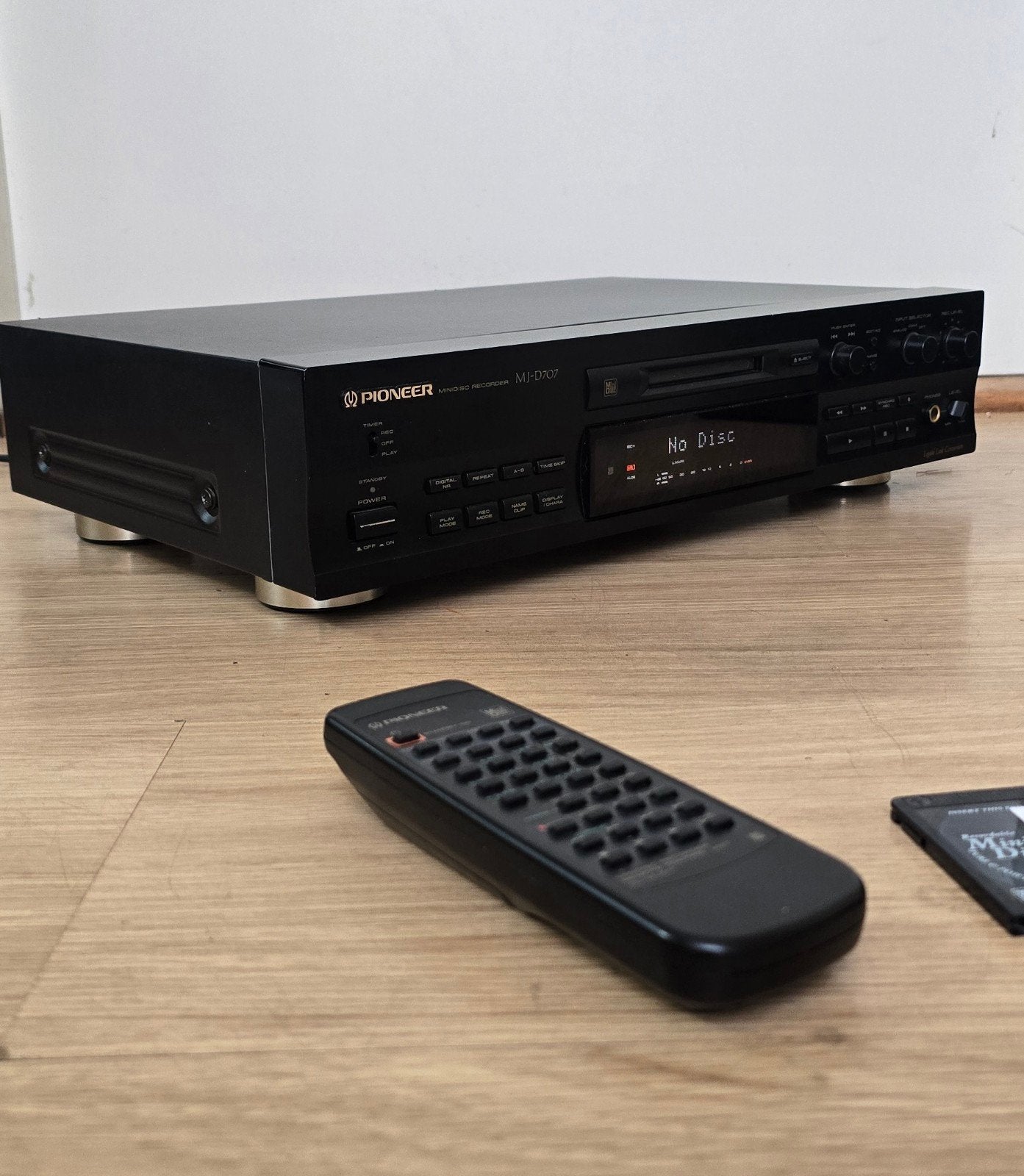 Pioneer MJ-D707 Minidisc Recorder met afstandsbediening, Audio, Tv en Foto, Ophalen of Verzenden