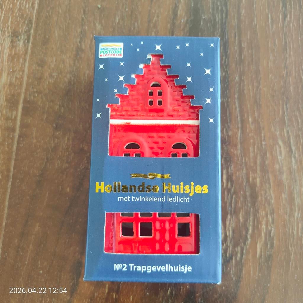 Hollandse Huisjes no.2 - Trapgevel huisje met LED, Ophalen