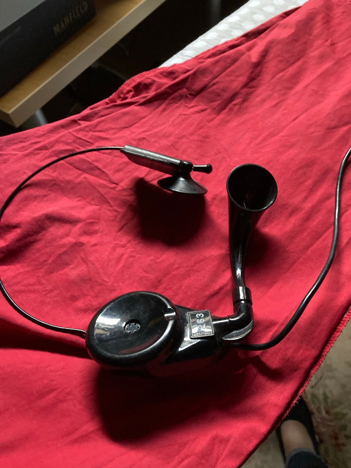 Vintage Telefoon / Hoofdtelefoon met Microfoon, Ophalen of Verzenden