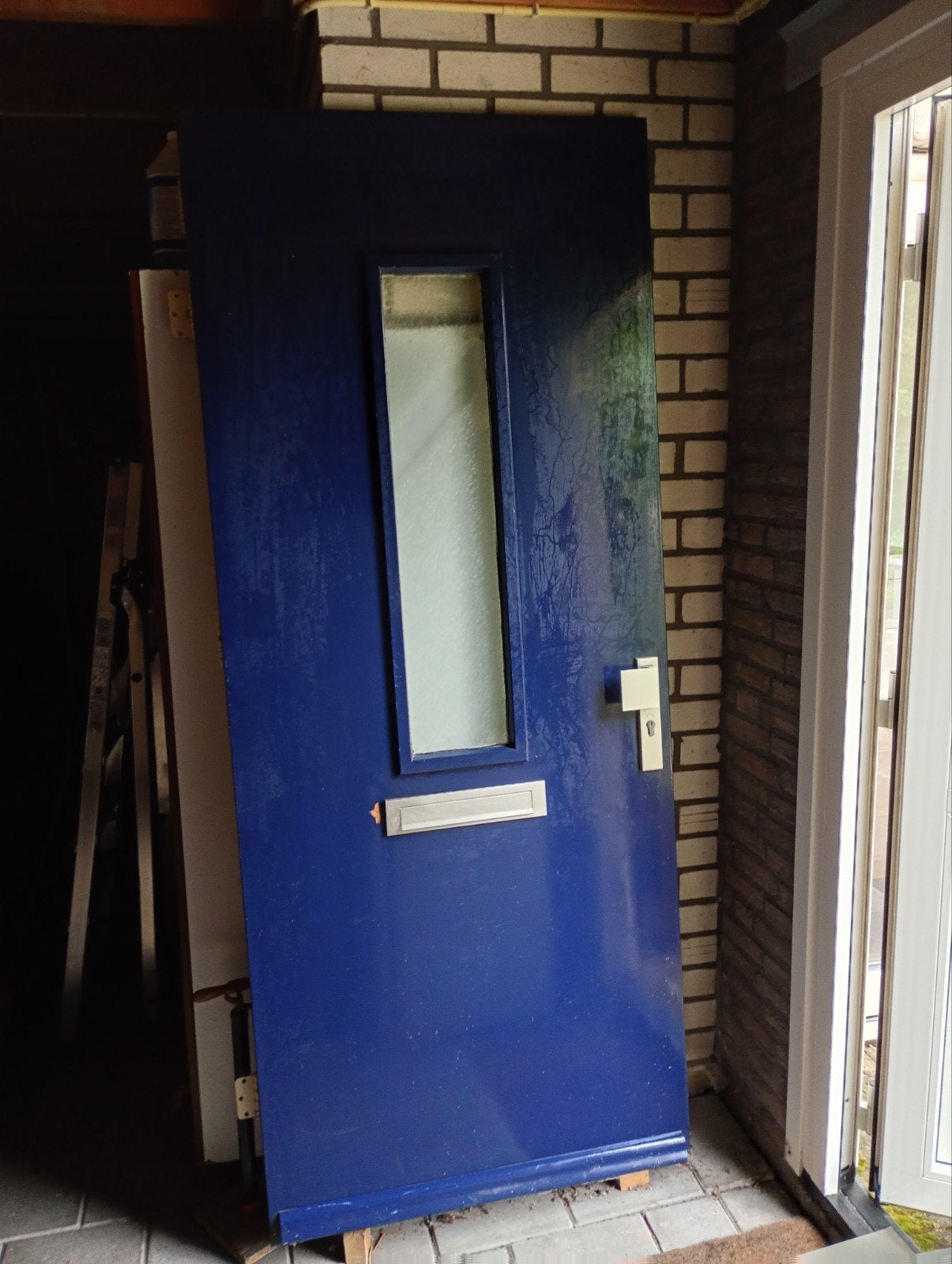 Voordeur buitendeur, Ophalen, Gebruikt, 80 tot 100 cm, 215 cm of meer