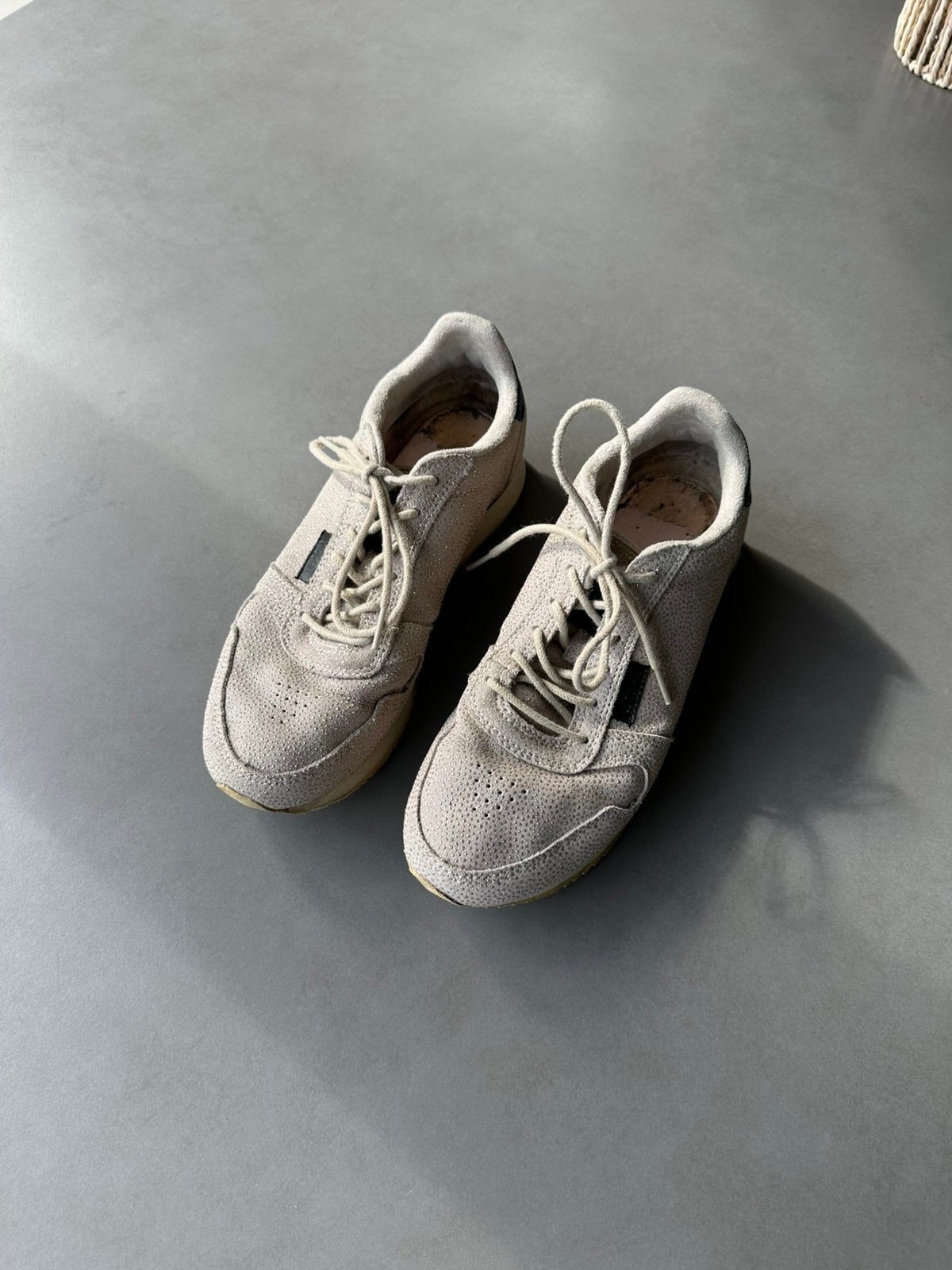 Beige glitter Woden Denmark sneakers, maat 40, Verzenden, Beige, Sneakers of Gympen, Woden