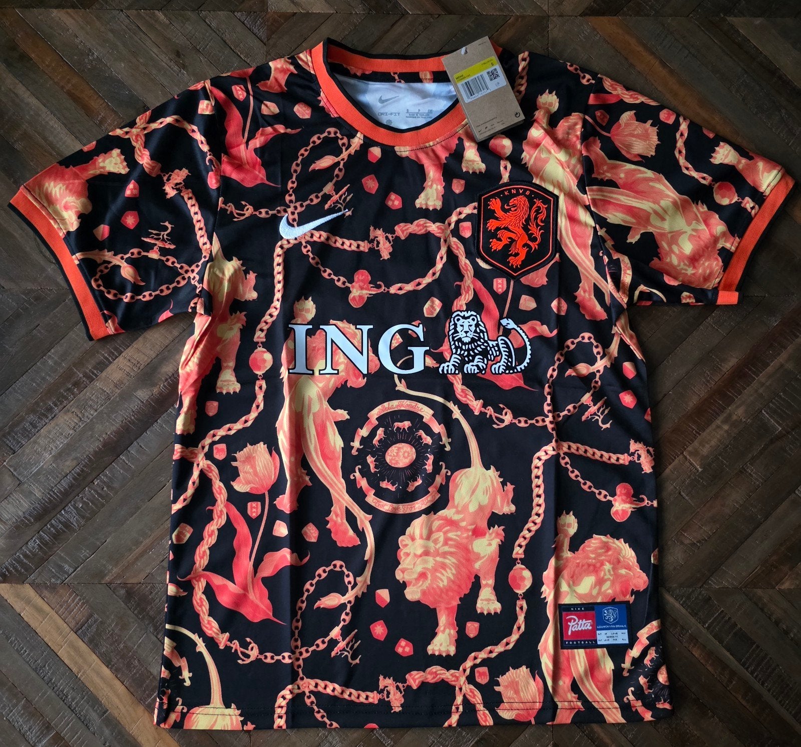 Nederlands elftal inloopshirt Patta x Nike maat S, Meerkleurig, Nike, Nieuw, Ophalen of Verzenden