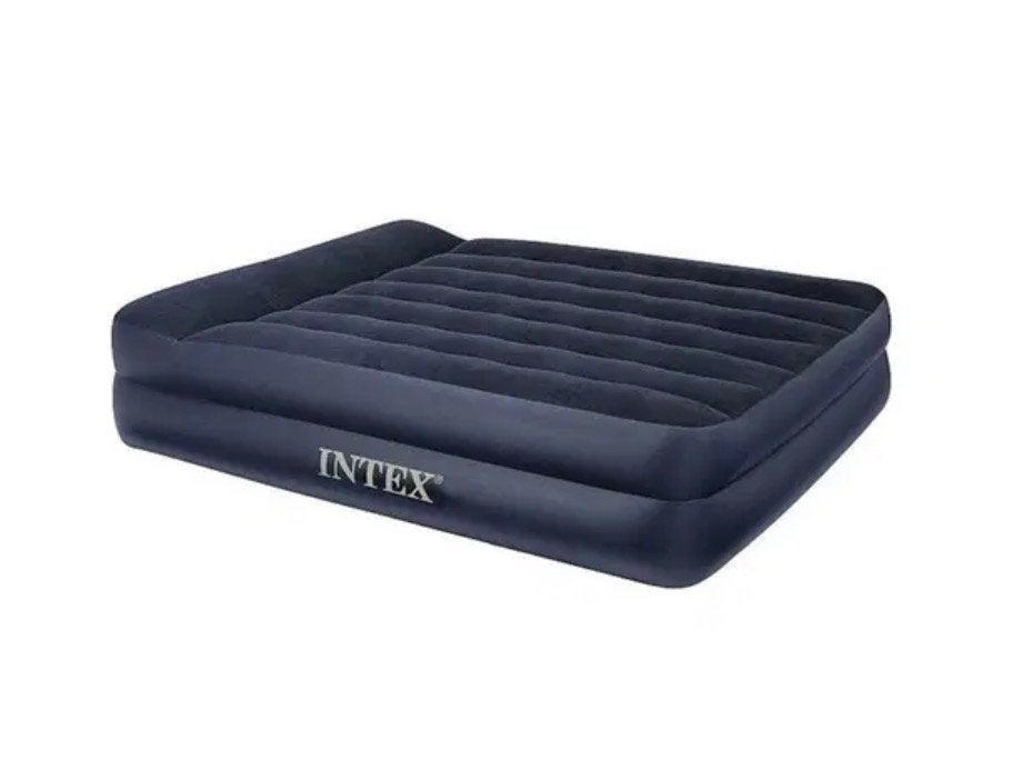 Intex luchtbed met ingebouwde pomp, Caravans en Kamperen, Luchtbedden, Ophalen, Ingebouwde pomp, Gebruikt, 2-persoons