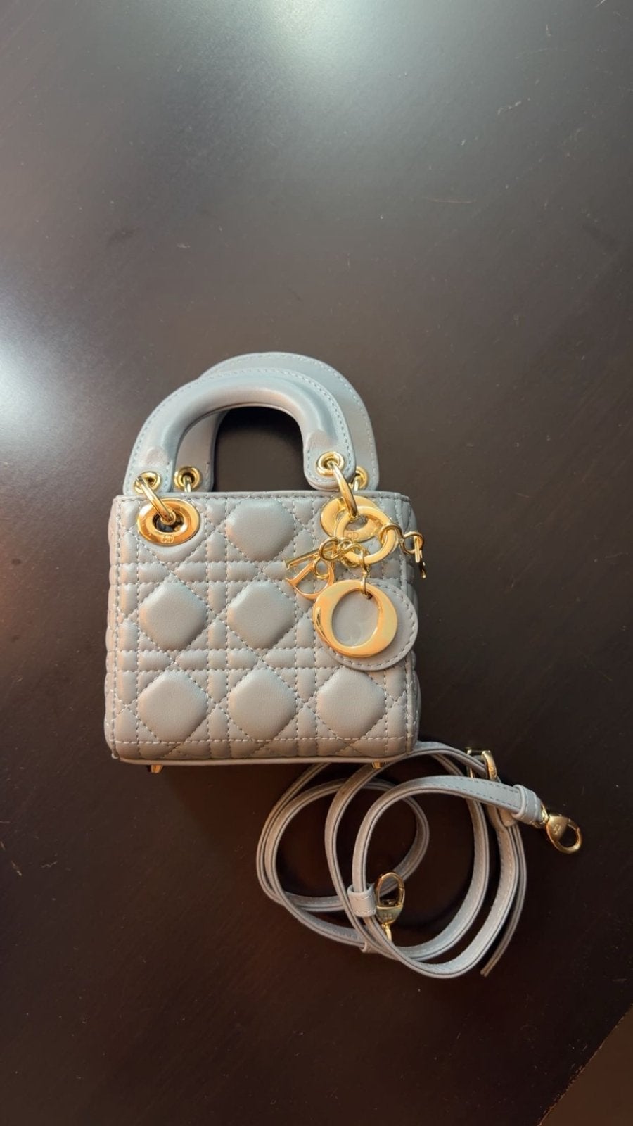 Dior lady tas, Ophalen of Verzenden, Nieuw, Blauw, Handtas