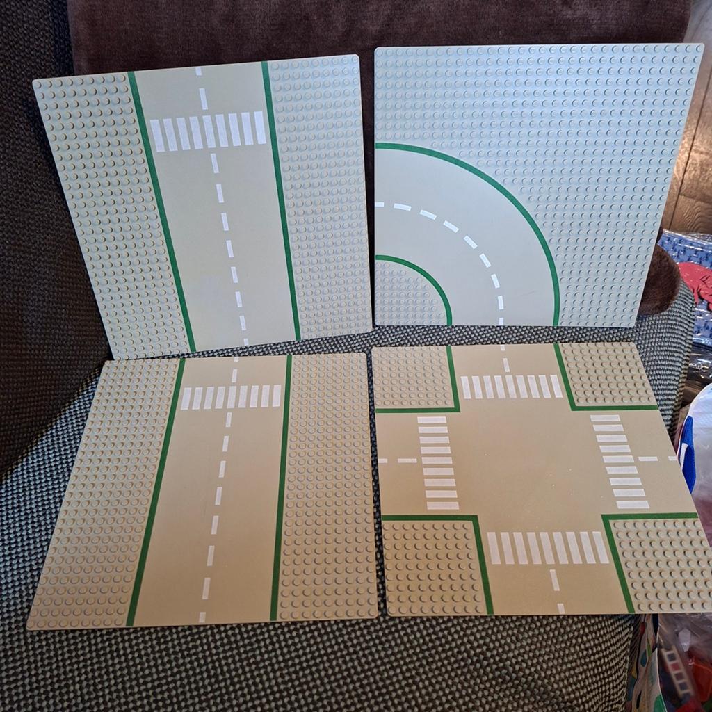 Lego wegplaten set recht, bocht, kruising, Ophalen of Verzenden, Gebruikt, Overige merken