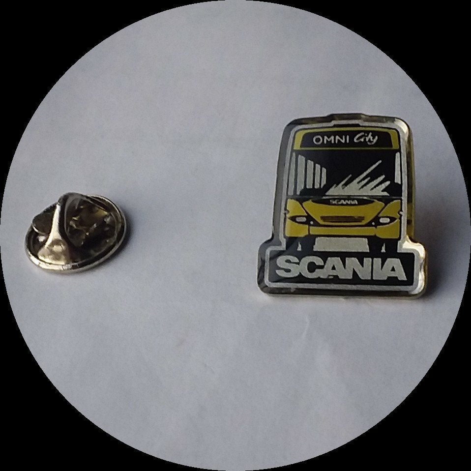 SCANIA pin, Autobus touringcar, Verzenden, Zo goed als nieuw, Transport, Speldje of Pin