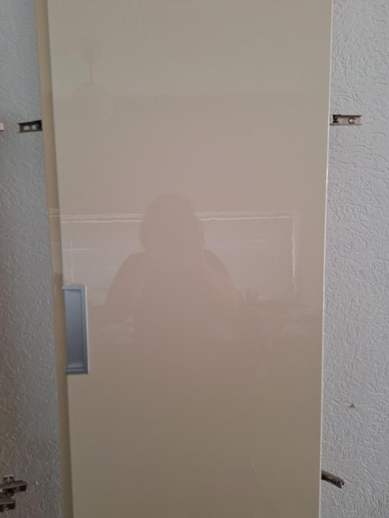 Kledingkast deur hoogglans crème pax, Overige materialen, Gebruikt, 200 cm of meer, Modern