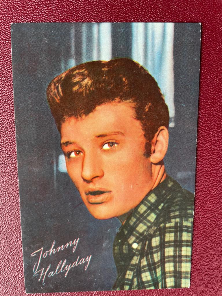ansichtkaart / kaart van Johnny Hallyday 1., Verzamelen, Ansichtkaarten | Themakaarten, Verzenden, 1960 tot 1980, Sterren en Beroemdheden