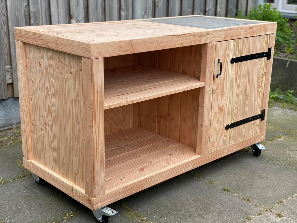 Buitenkeuken douglas, Tuin en Terras, Buitenkeukens, Ophalen, Zo goed als nieuw, Houtskool
