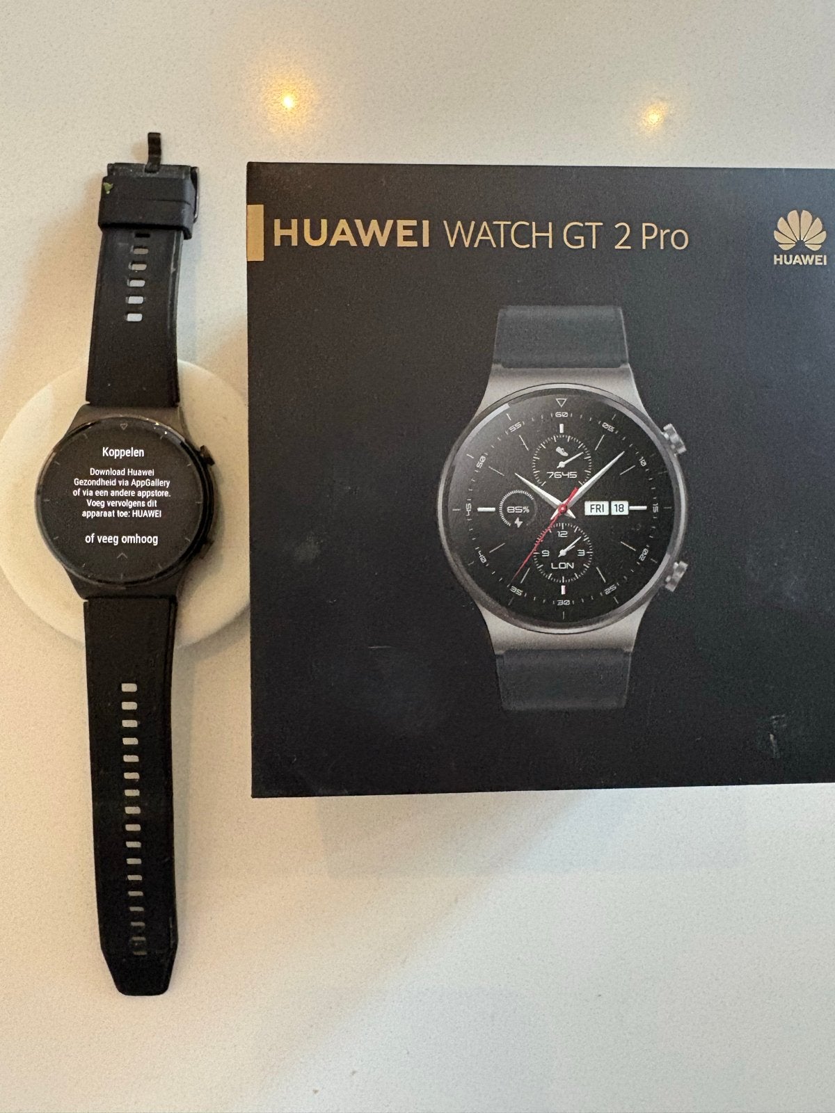 Huawei Watch GT 2 Pro - IZGS, Sieraden, Tassen en Uiterlijk, Afstand, Zwart, Ophalen of Verzenden, Zo goed als nieuw