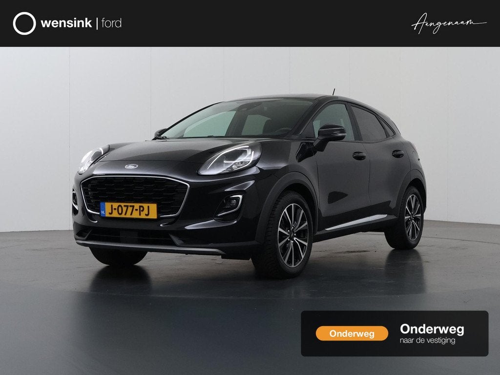 Ford Puma 1.0 EcoBoost Hybrid Titanium | Trekhaak | Winterpa, Voorwielaandrijving, Zwart, 3 cilinders, 1100 kg
