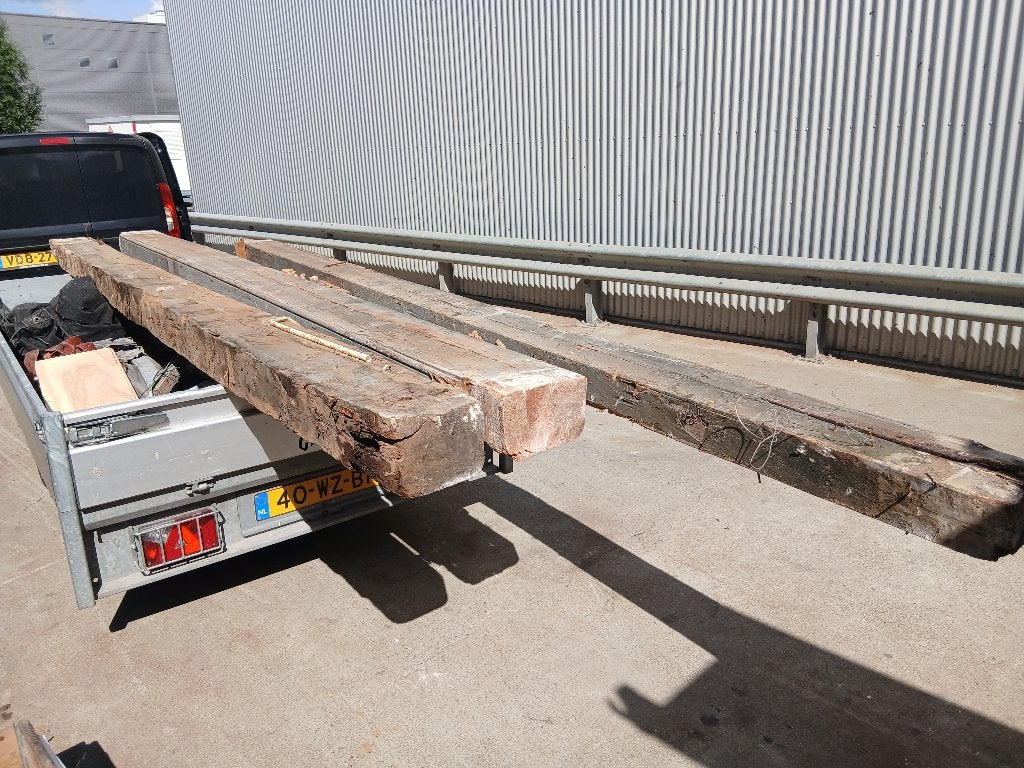 oude houten balken, Ophalen, Gebruikt, Balk, Vuren