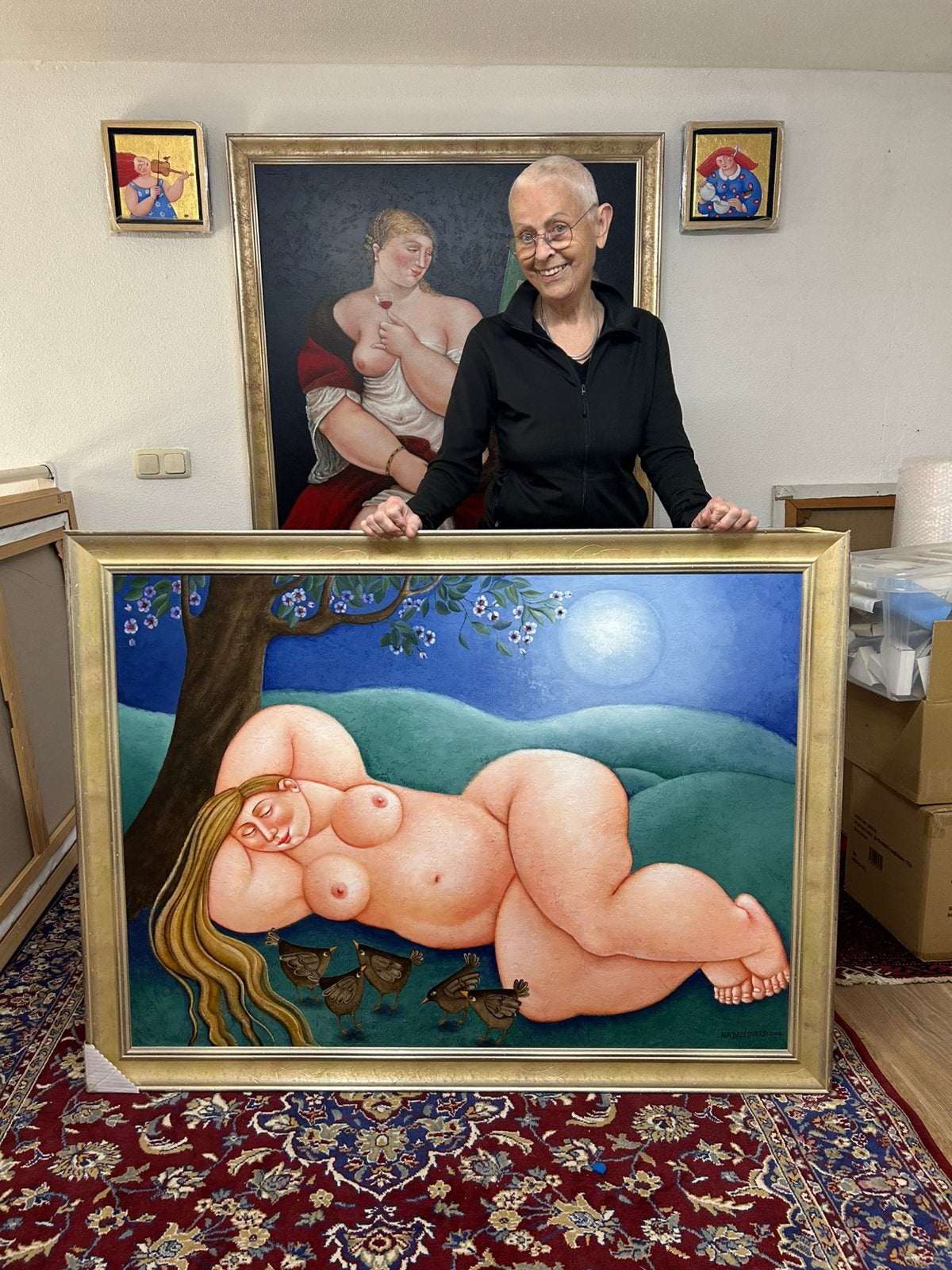 Ada Breedveld schilderij, Antiek en Kunst, Ophalen