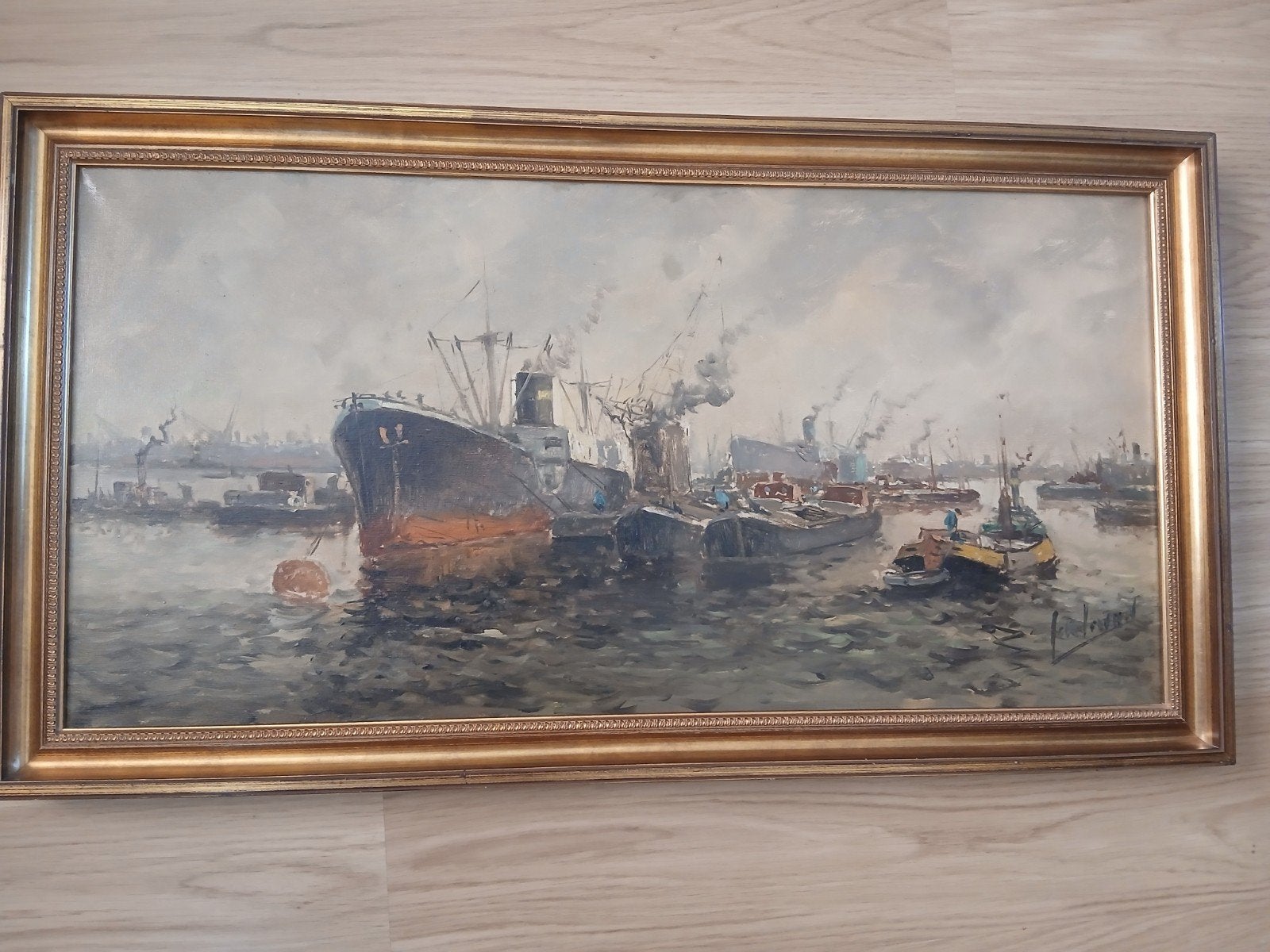 Oud olieverf ( Adri Verveen ) 1912 - 1988, Ophalen of Verzenden