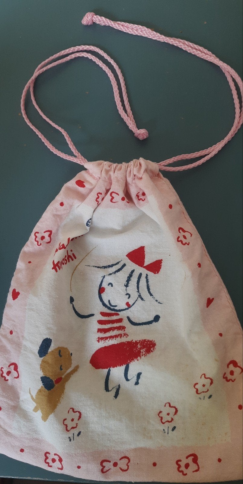 Vintage origineel Sanrio trekkoordtasje uit 1987-1990, Ophalen of Verzenden, Zo goed als nieuw