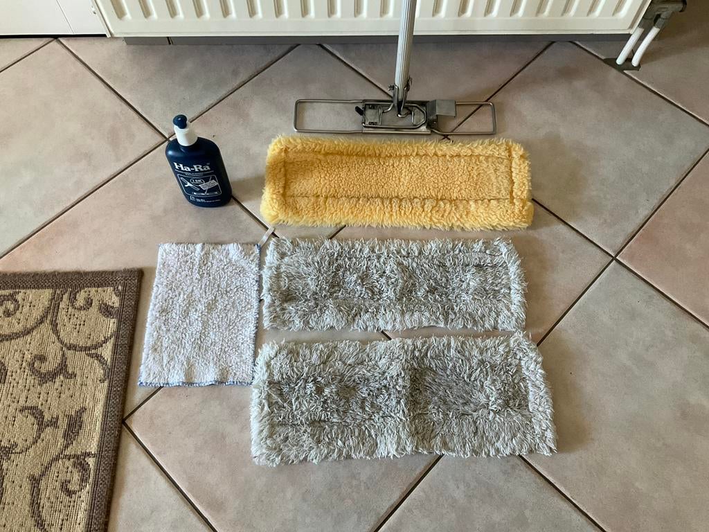 Hara Set “”Steel,stofdoek,2 dweilen “ gratis schoonmaak doek, Ophalen, Mop of Dweil
