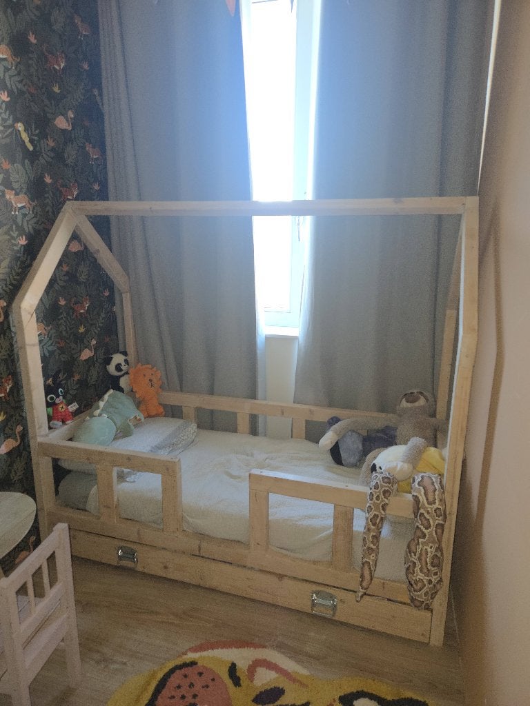 Bed huisje, Ophalen, Gebruikt, 70 tot 85 cm, Matras