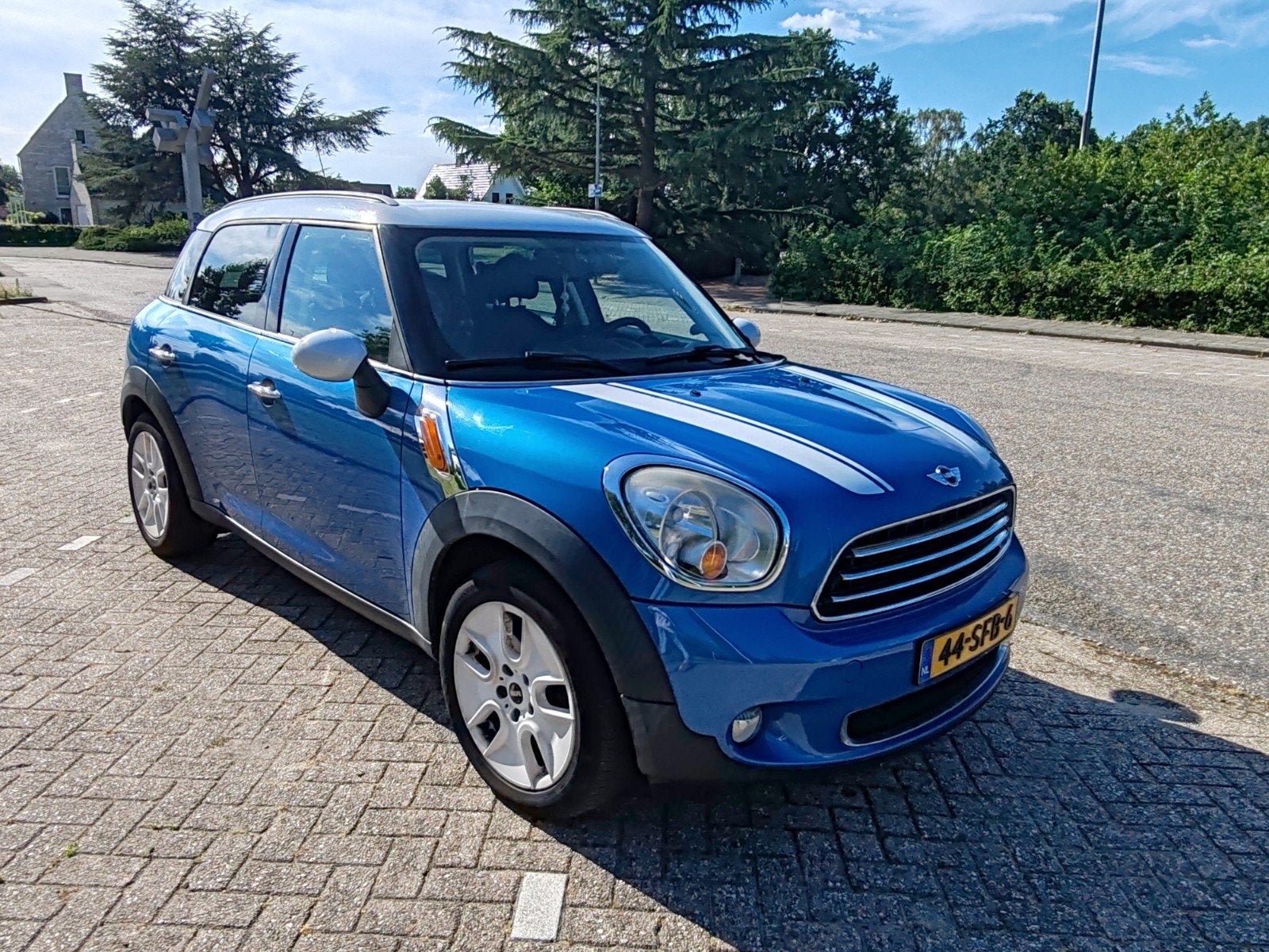 Mini Countryman 1.6 Cooper 2010 Blauw, Auto's, Mini, Voorwielaandrijving, USB, Stof, Zwart